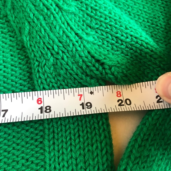 Vintage Green Cardigan Sweater - Picture 5 of 7